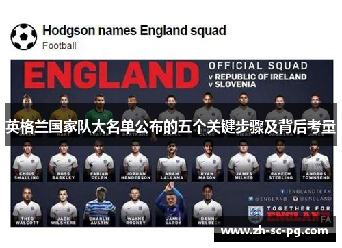 英格兰国家队大名单公布的五个关键步骤及背后考量